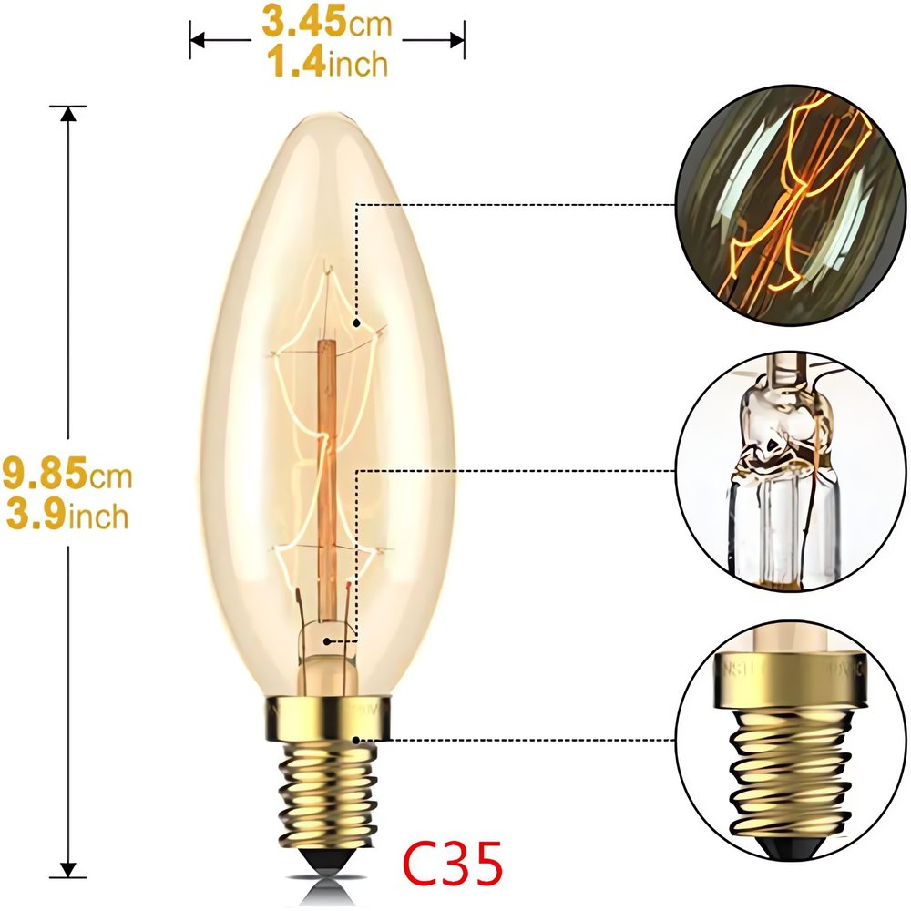 Ampoule Vintage Bougie Élément