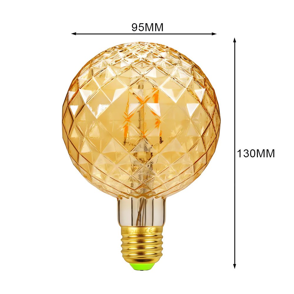 Ampoule Vintage Globe Diamant