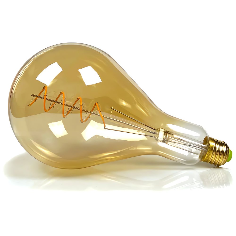 Ampoule Vintage Jaune Couchée