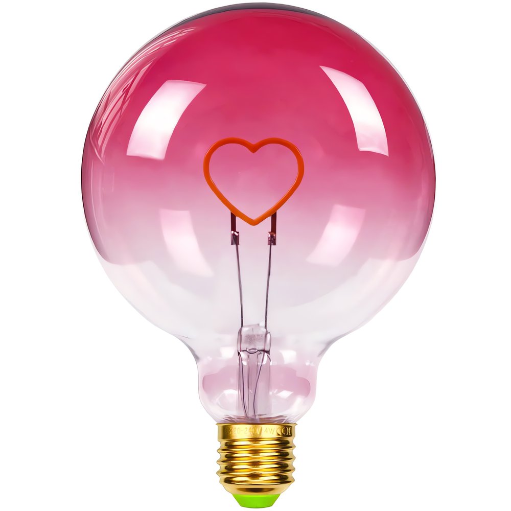 Ampoule Vintage Rose Coeur