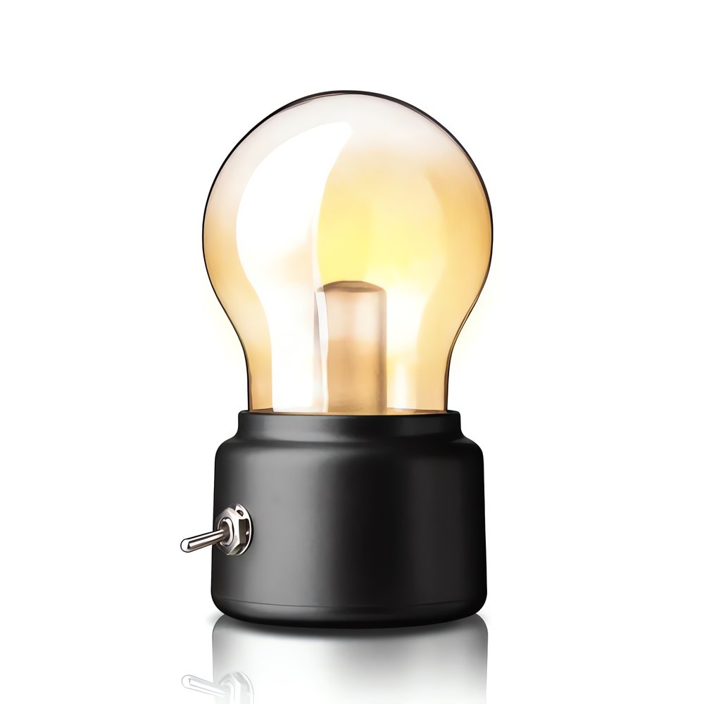 Ampoule Vintage Sans Fil Noire