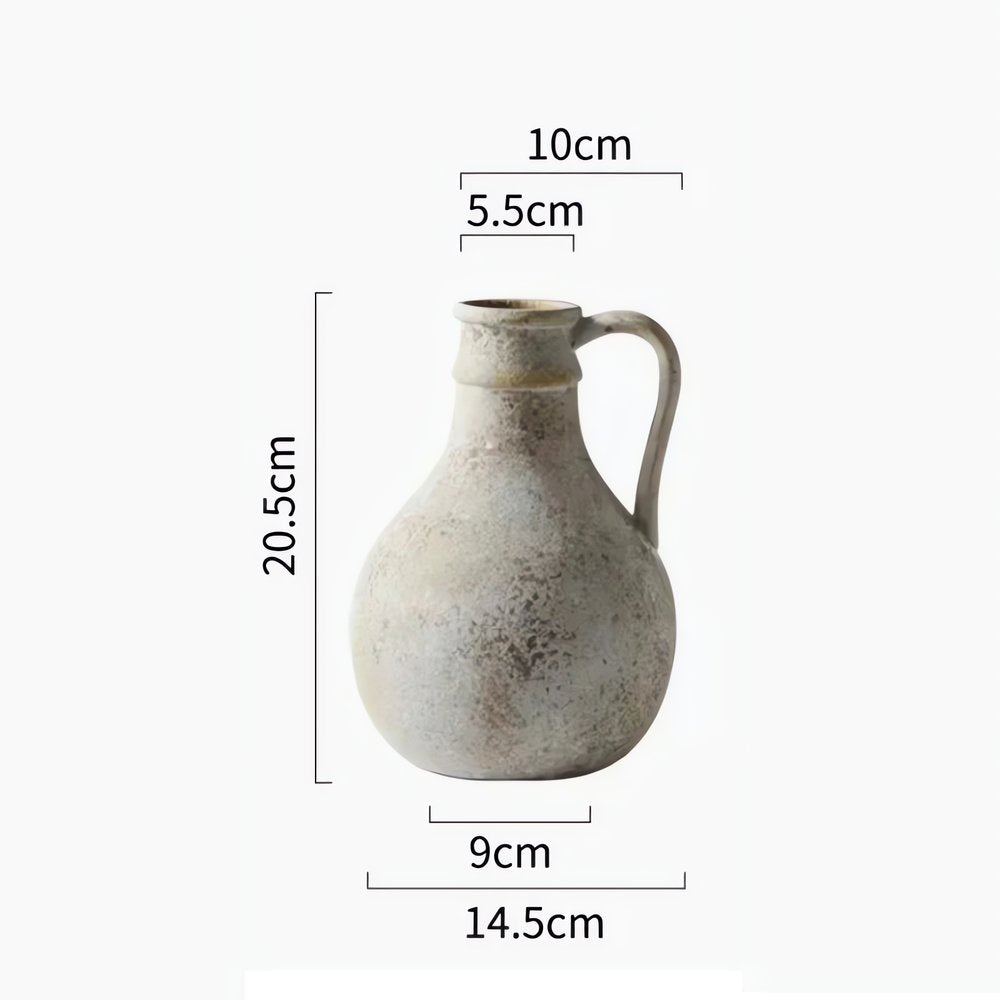 Carafe Vintage En Céramique Avec Anse