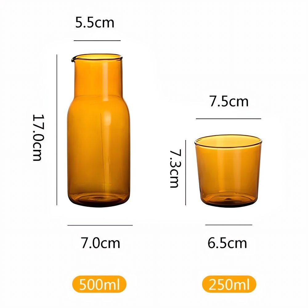 Carafe Vintage Verte Ambre