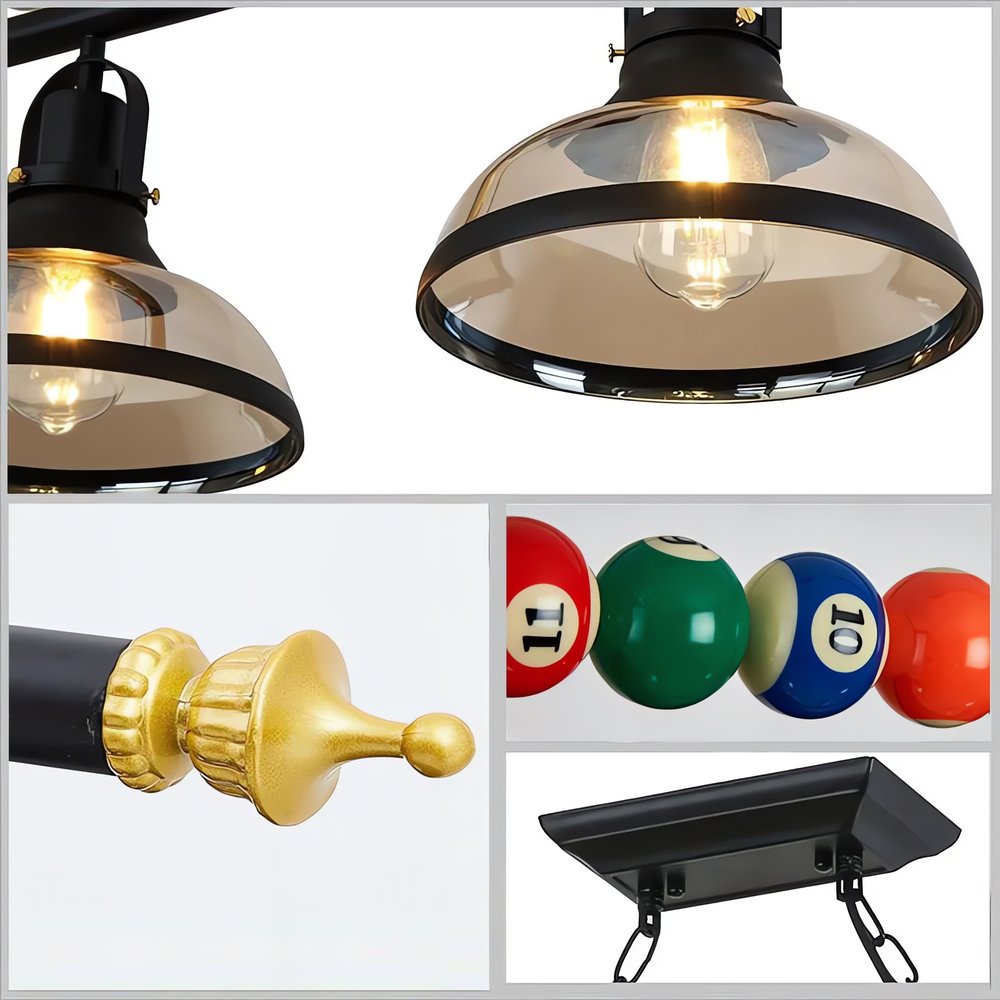 Lampe De Billard Vintage Style Industriel