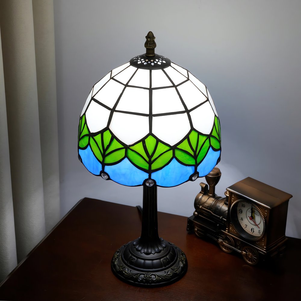 Lampe Vintage Art Deco Vitrail