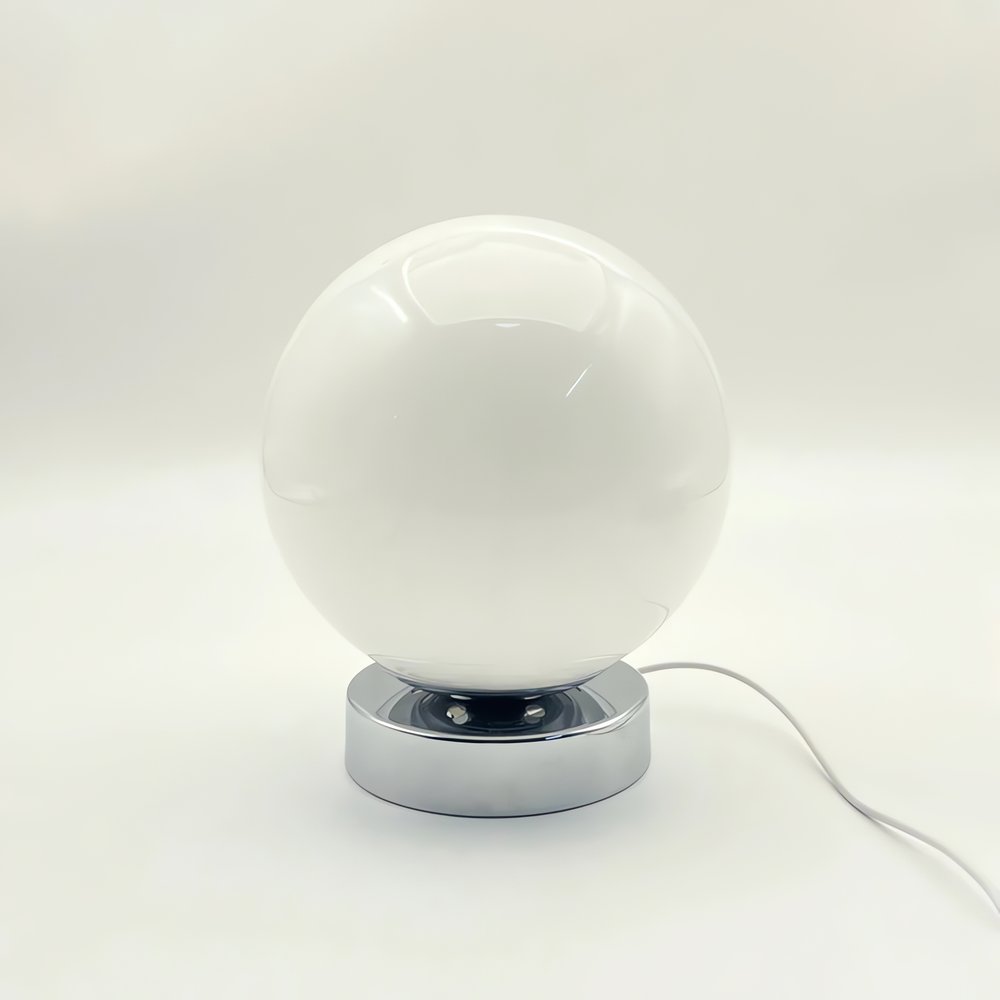 Lampe Vintage En Boule Blanche