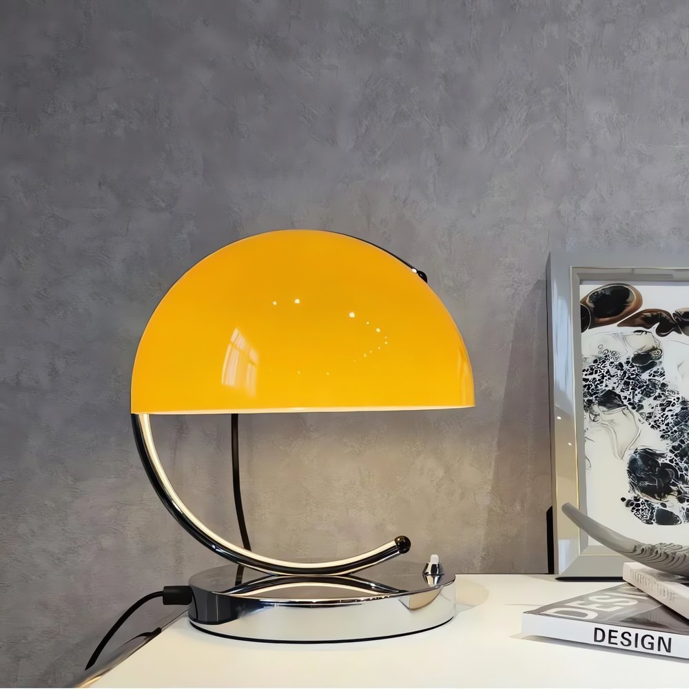 Lampe Vintage Verre Orange Design