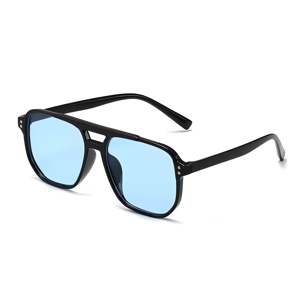 Lunettes De Soleil Vintage Bleu Rétro