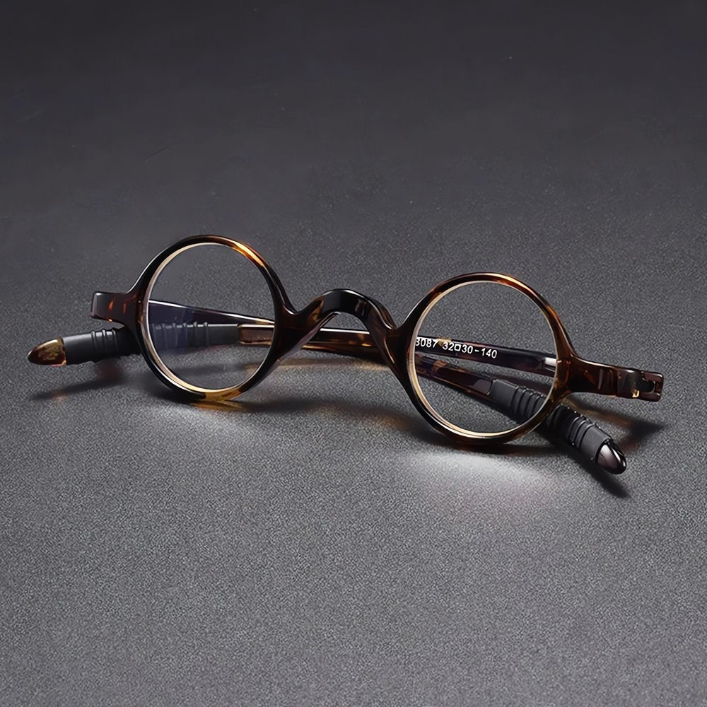 Lunettes De Vue Vintage Rondes Marron