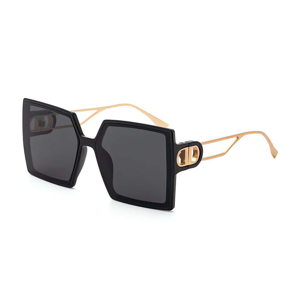 Lunettes Vintage Carrées Noires Luxe