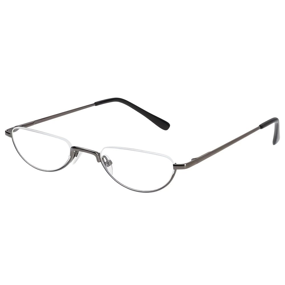 Lunettes Vintage Demi Lune Grises