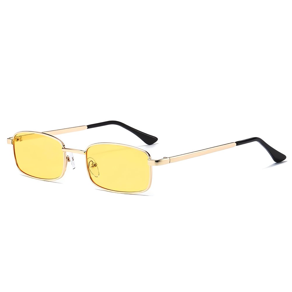 Lunettes Vintage Jaunes Avion Clair