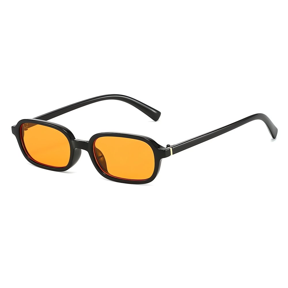 Lunettes Vintage Rectangulaire Orange