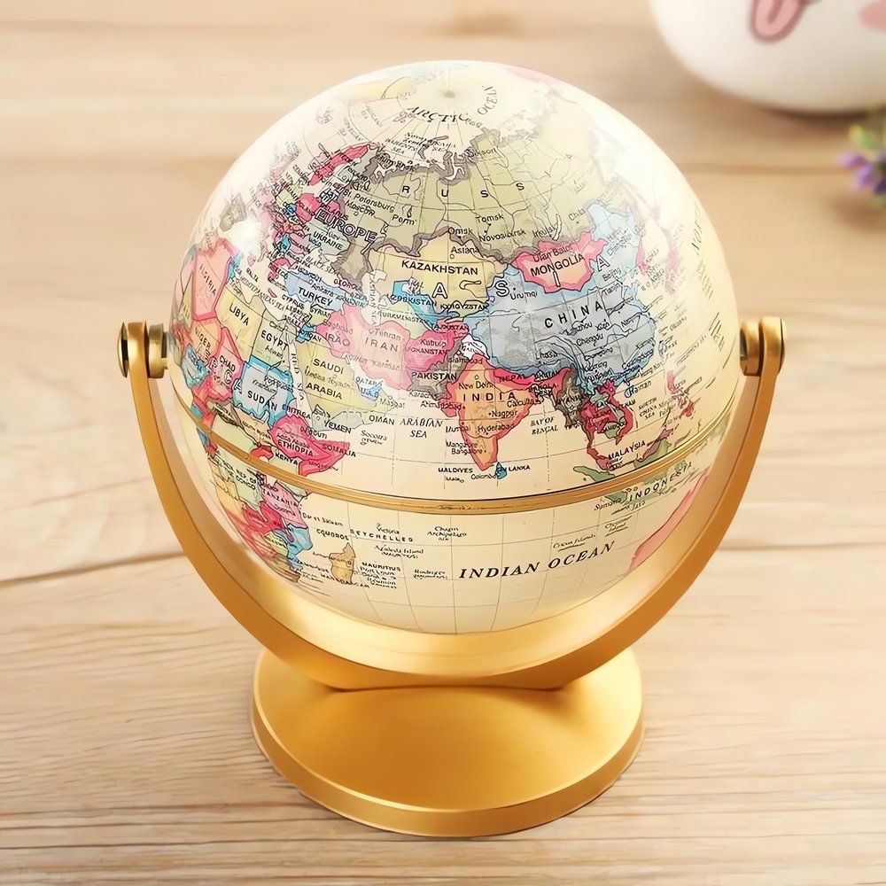 Mini Globe Terrestre Vintage Asie