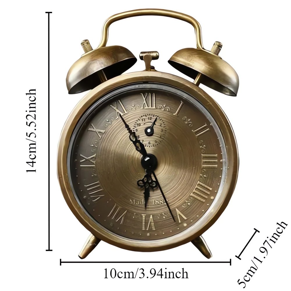 Réveil Vintage Antique Bronze