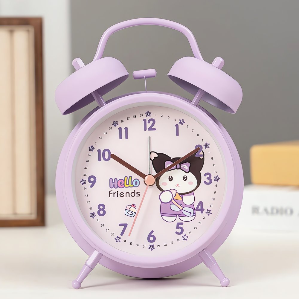 Réveil Vintage Pour Fille Violet Adorable