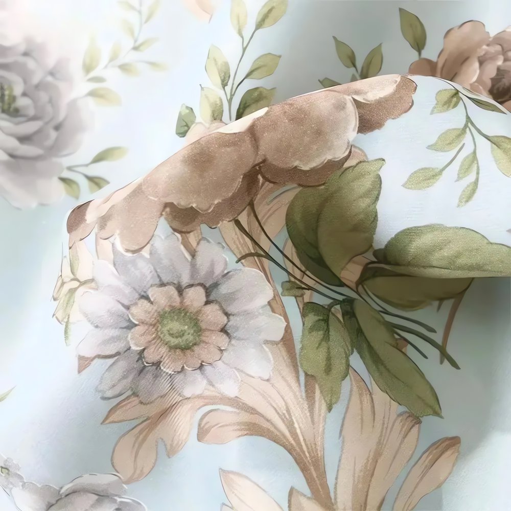Rideaux Vintage Motif Fleurs Élégant