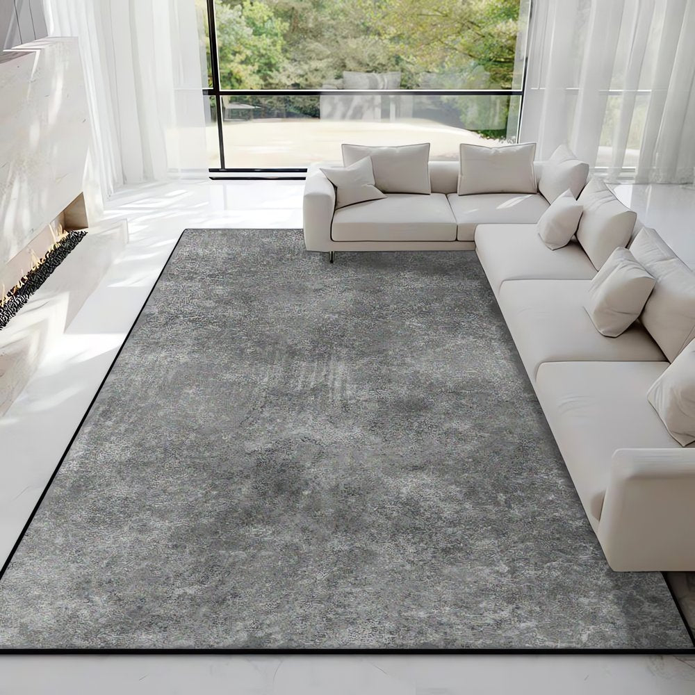 Tapis Vintage Gris Foncé Classique