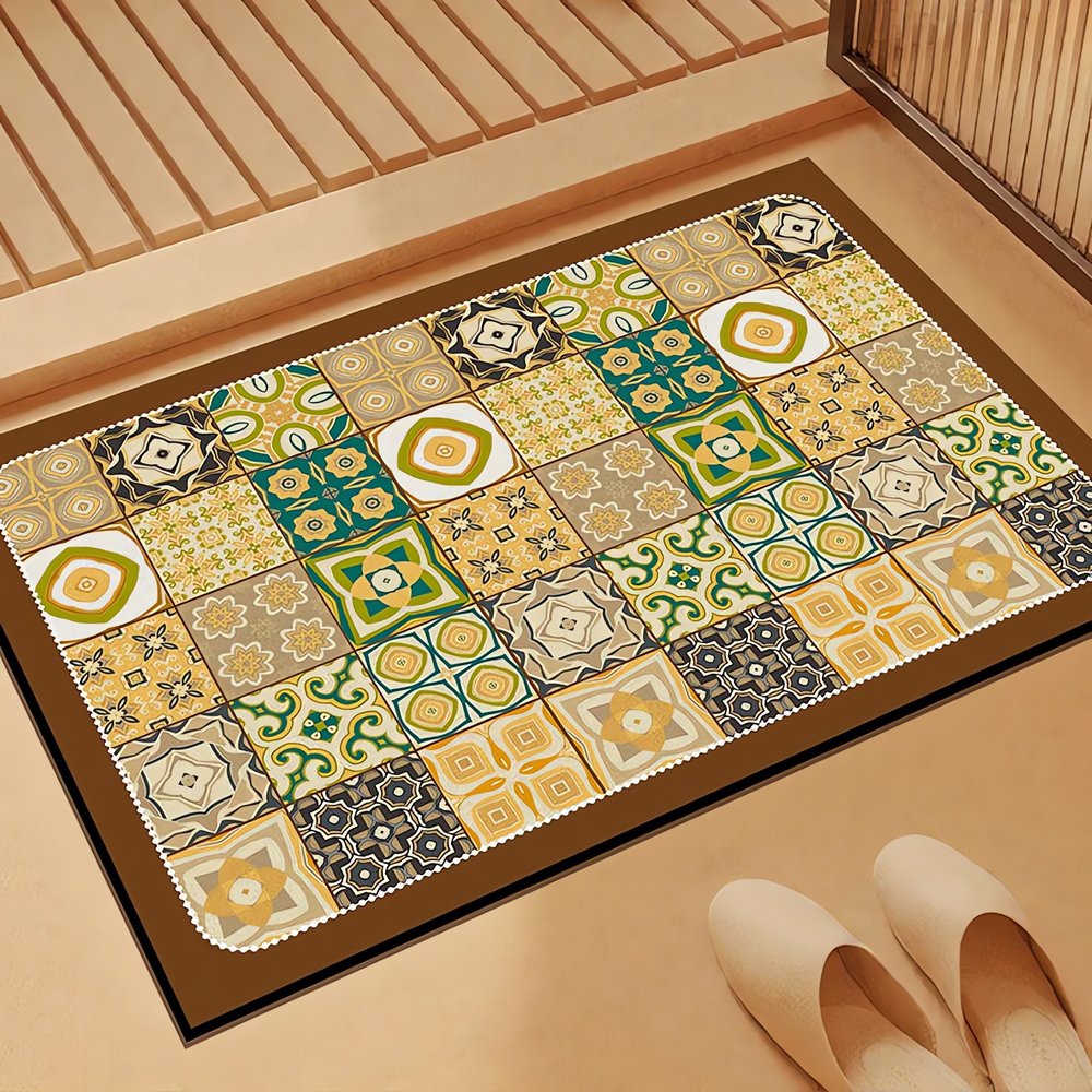 Tapis Vintage Pour Salle De Bain Carreaux Design
