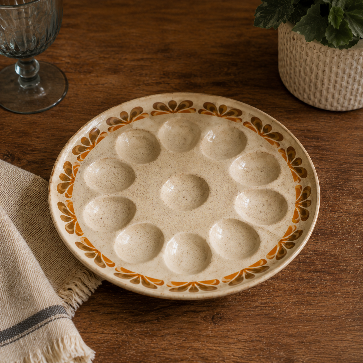 Assiette Vintage à Escargot