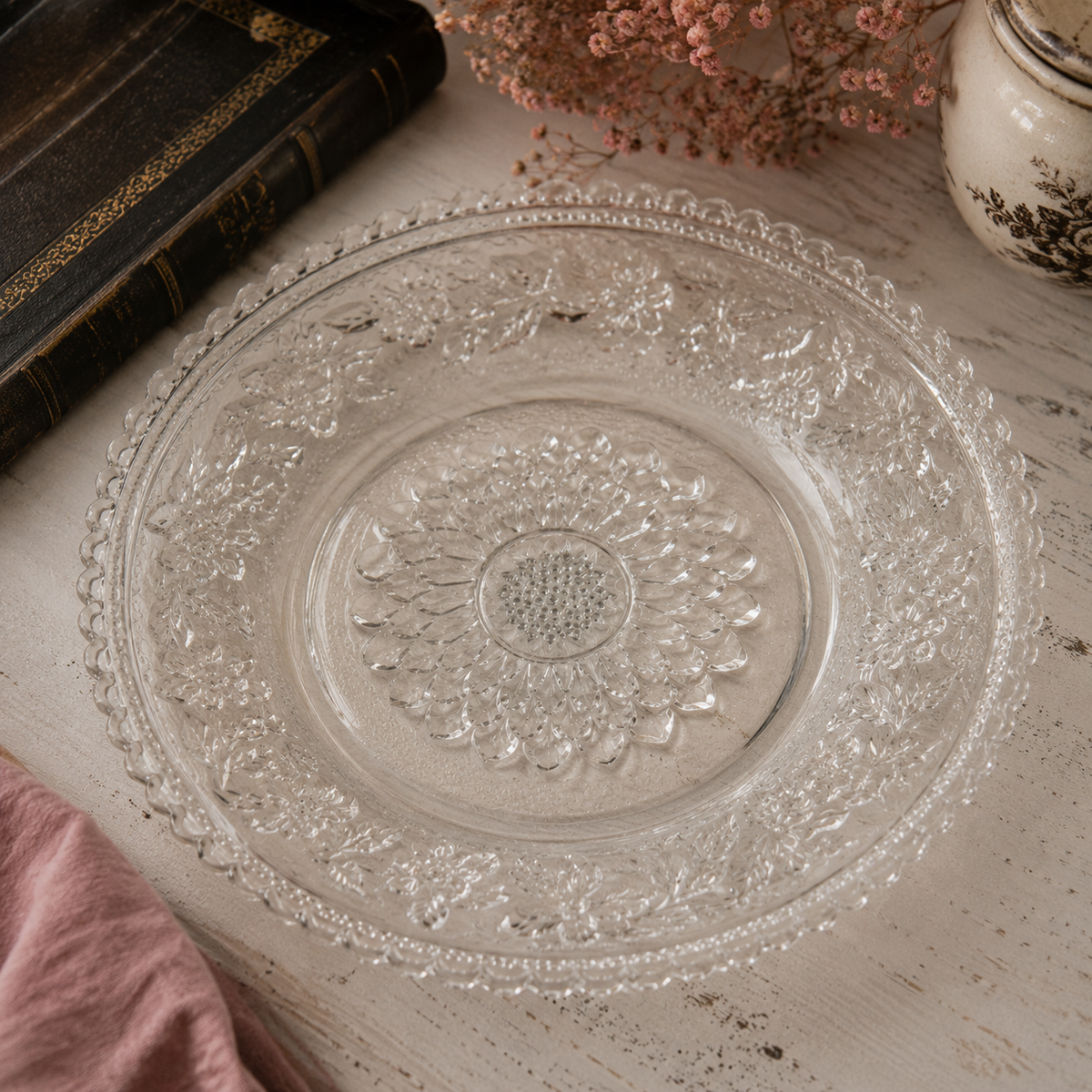 Assiette Vintage en Verre