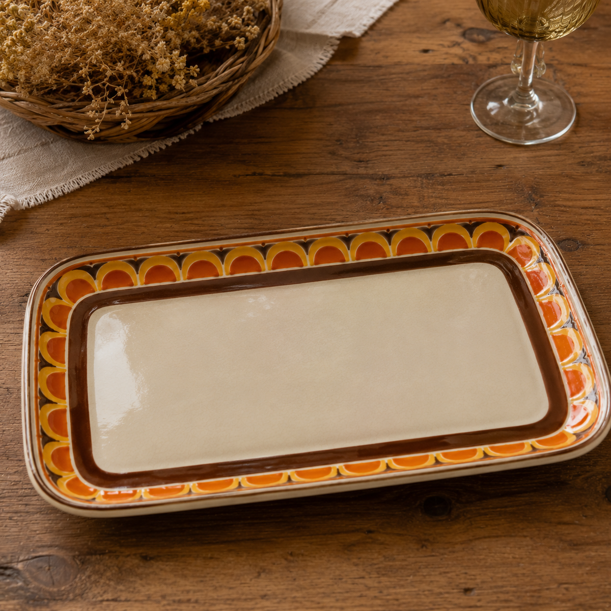 Assiette Vintage Rectangulaire