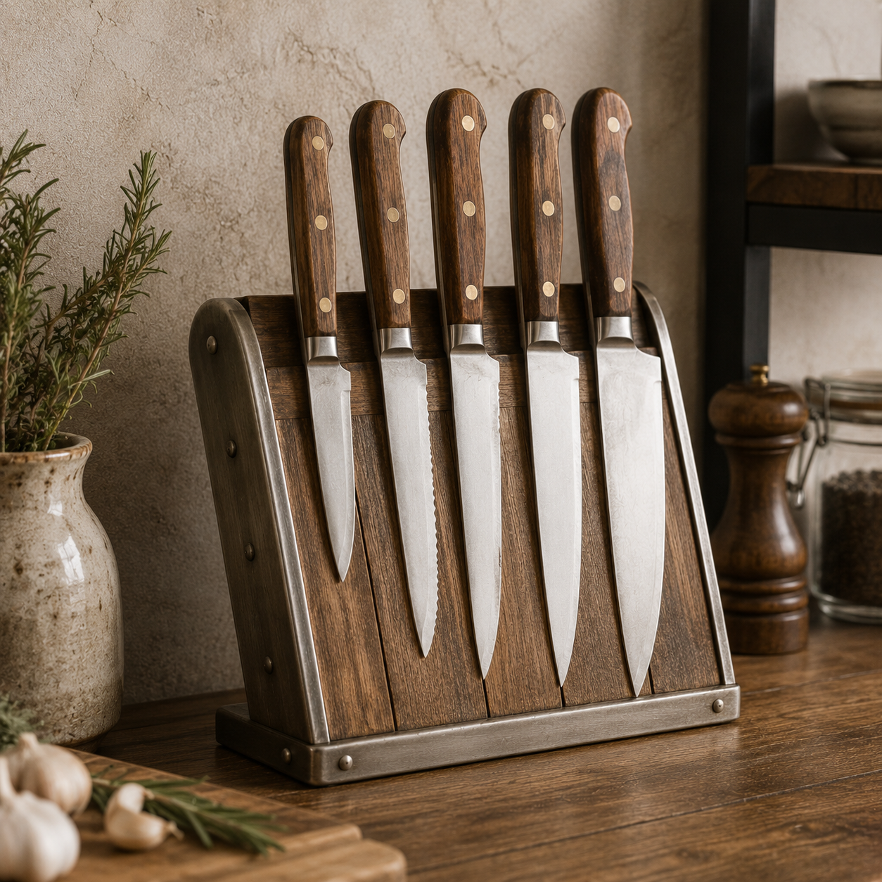 Bloc Couteaux Vintage