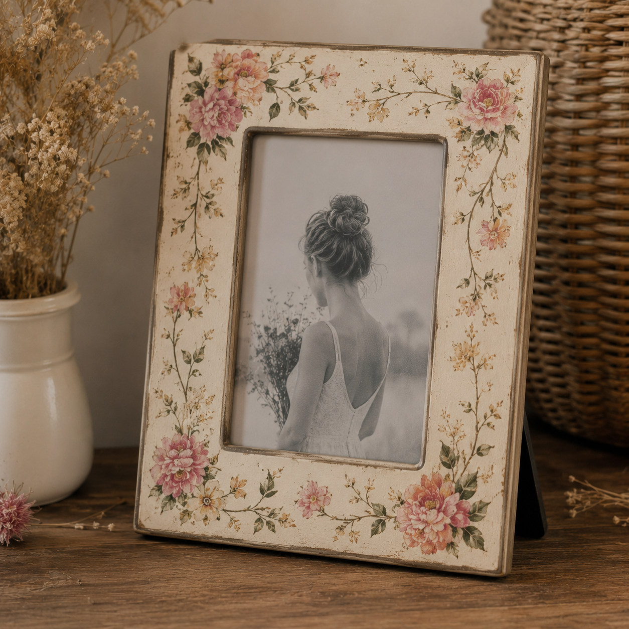 Cadre Vintage Fleur