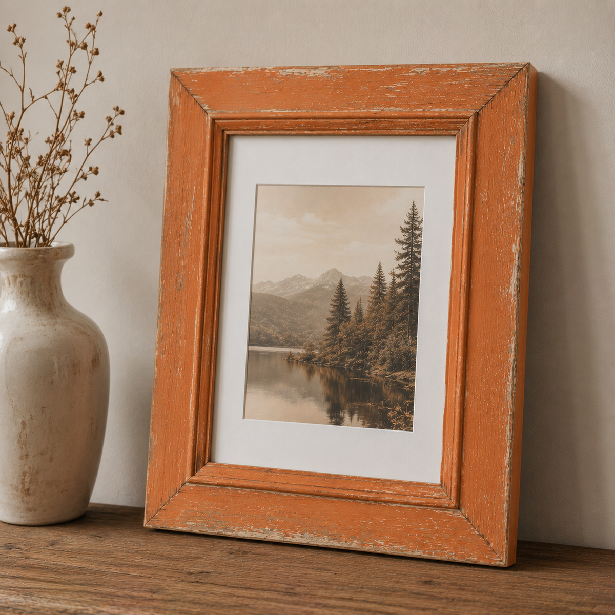 Cadre Vintage Orange