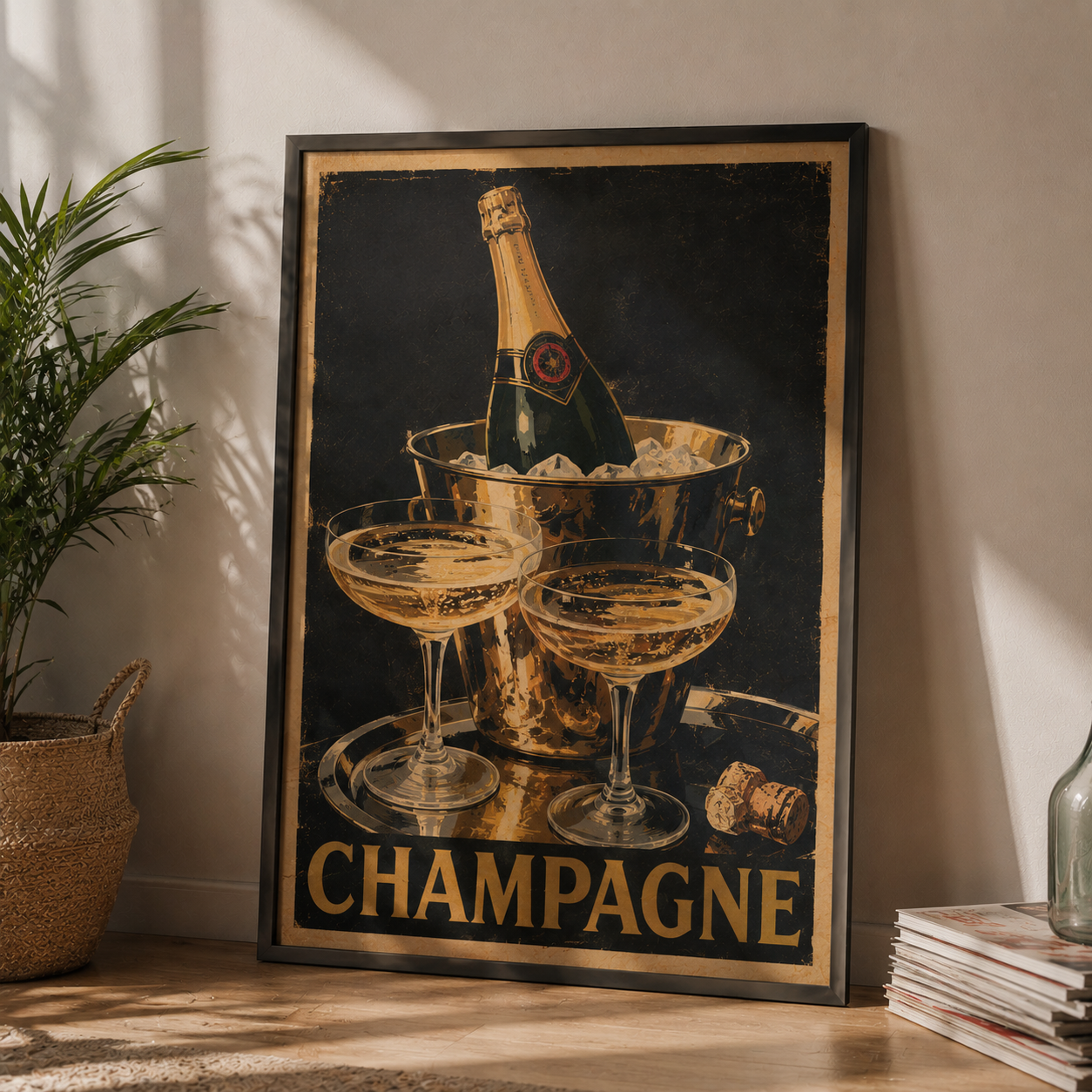 Champagne Poster Vintage