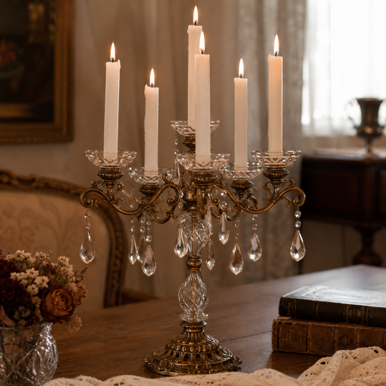 Chandelier Bougie Vintage