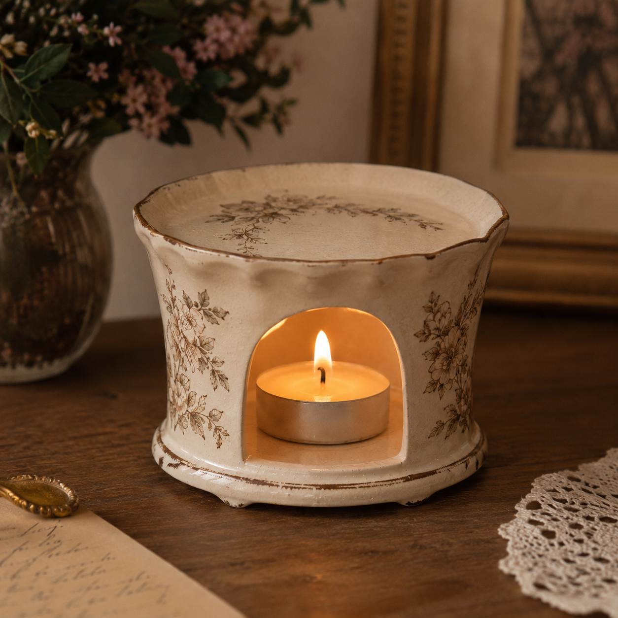 Chauffe Plat Bougie Vintage