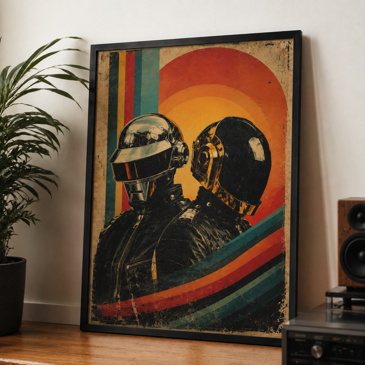 Daft Punk Poster Vintage