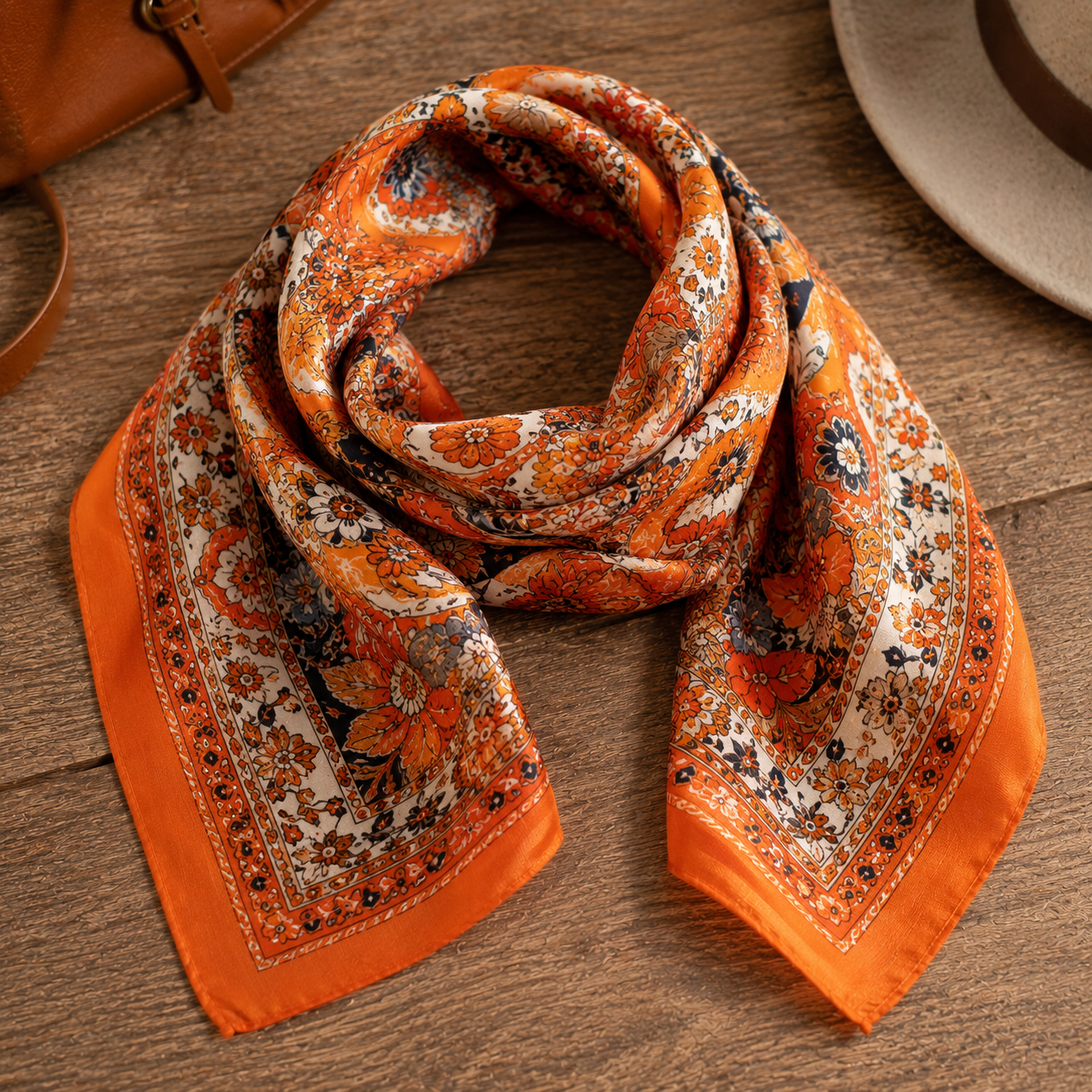 Foulard Vintage Orange