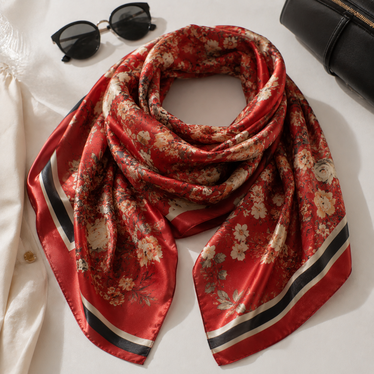 Foulard Vintage Rouge