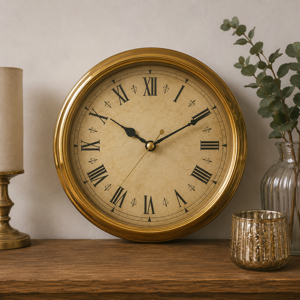 Horloge Vintage Doré