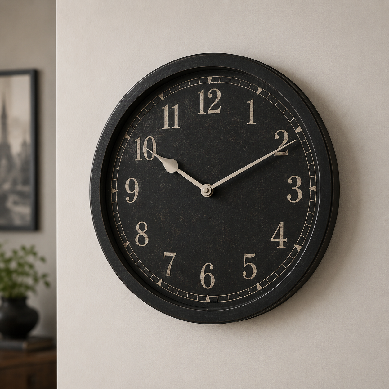 Horloge Vintage Noir