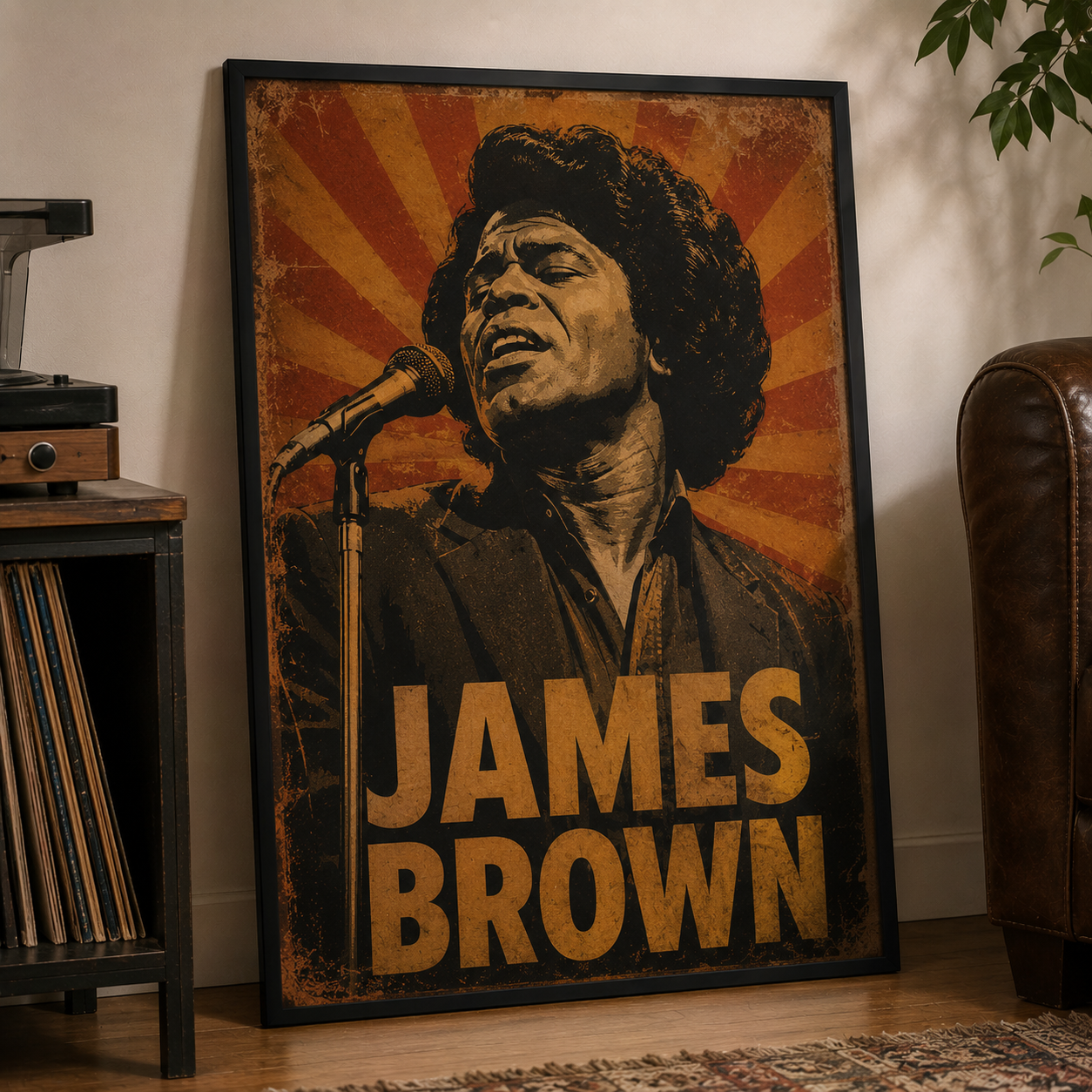 James Brown Poster Vintage