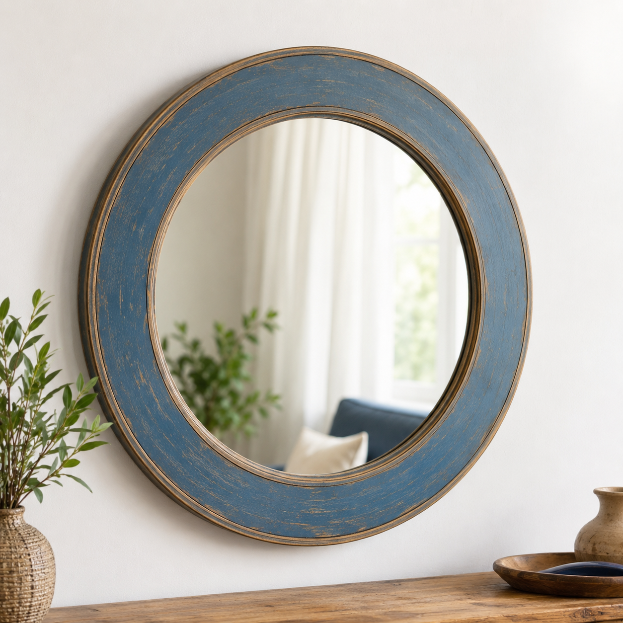 Miroir Vintage Bleu