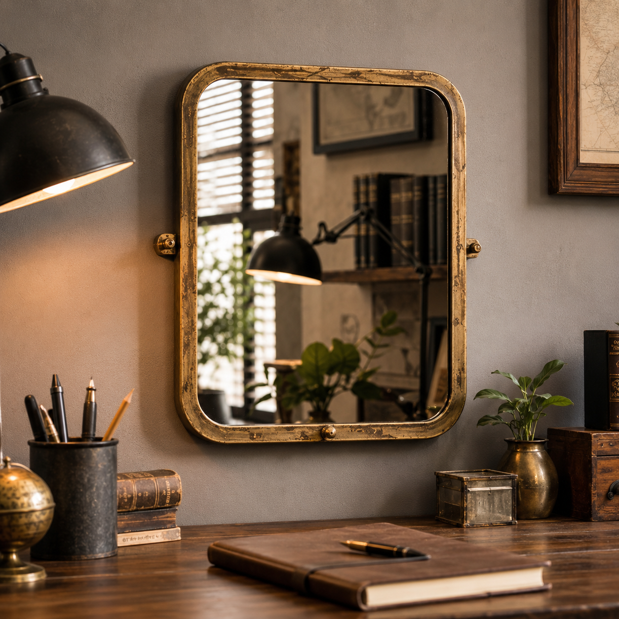 Miroir Vintage de Bureau