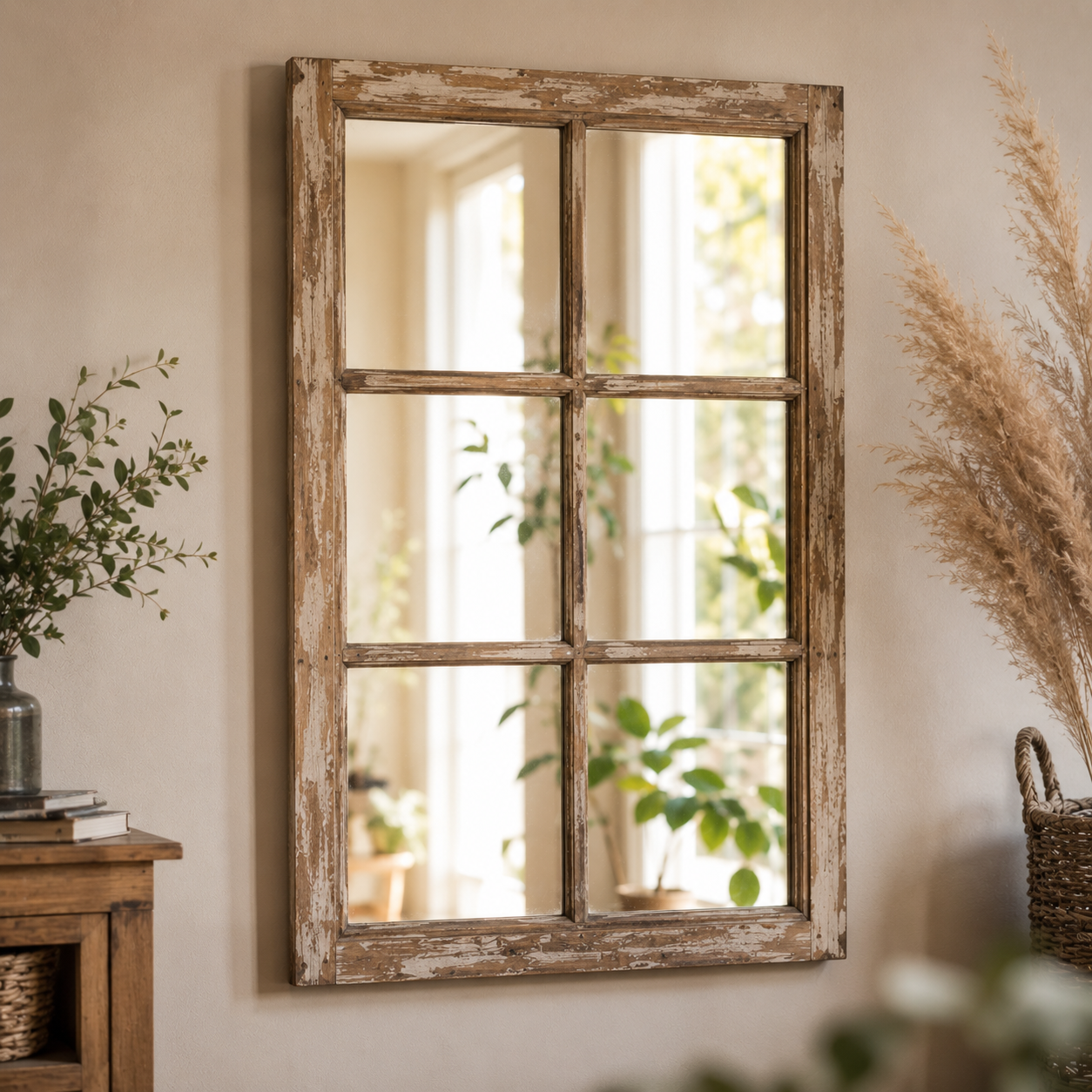 Miroir Vintage de Fenêtre