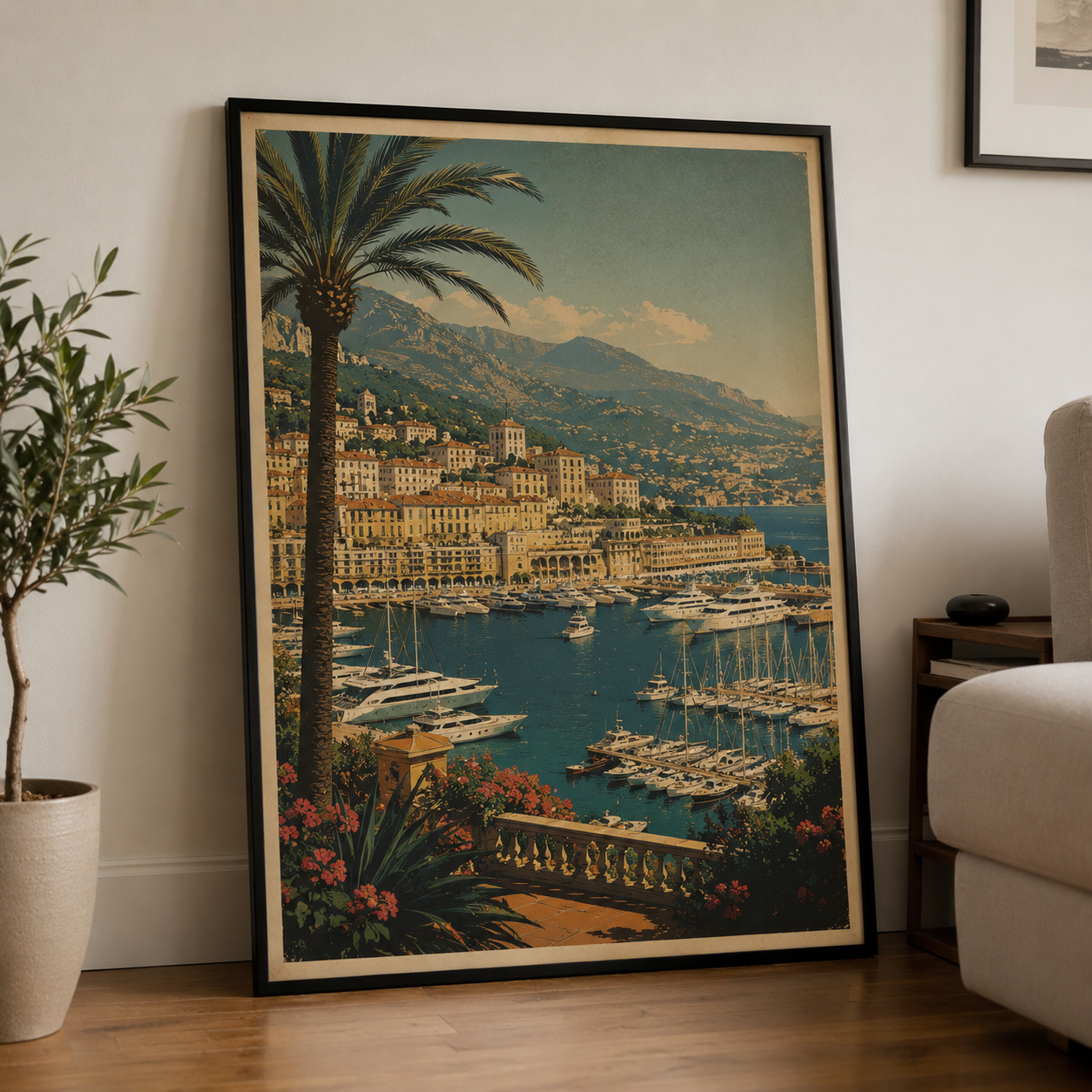 Monaco Poster Vintage