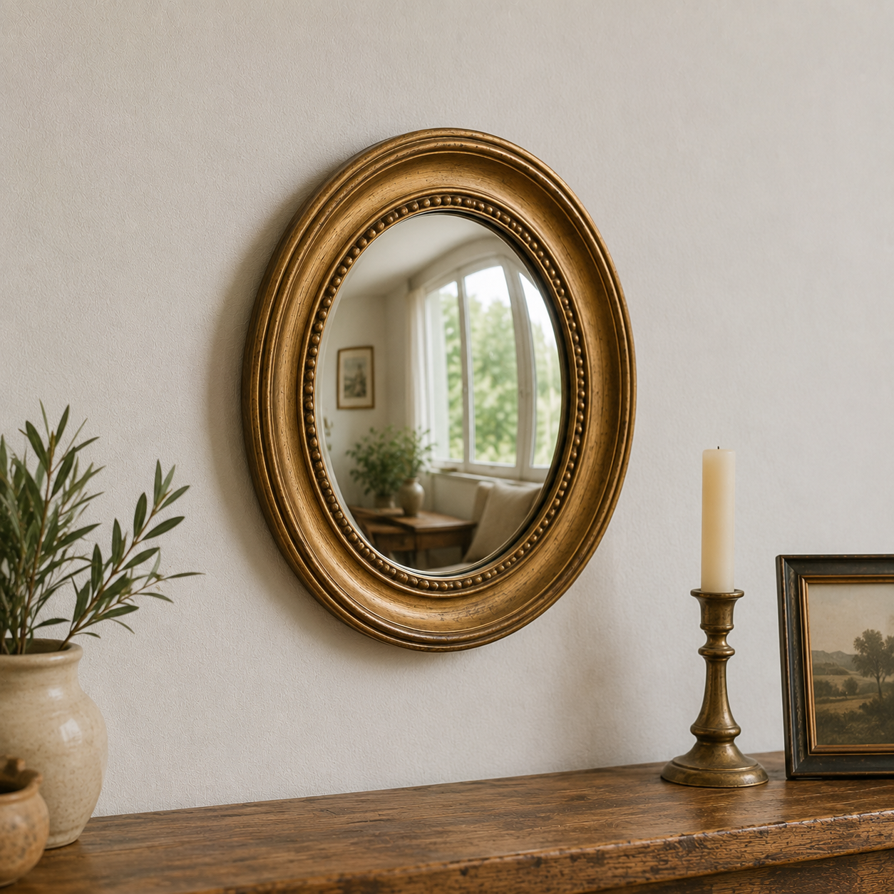 Oeil de Boeuf Miroir Vintage