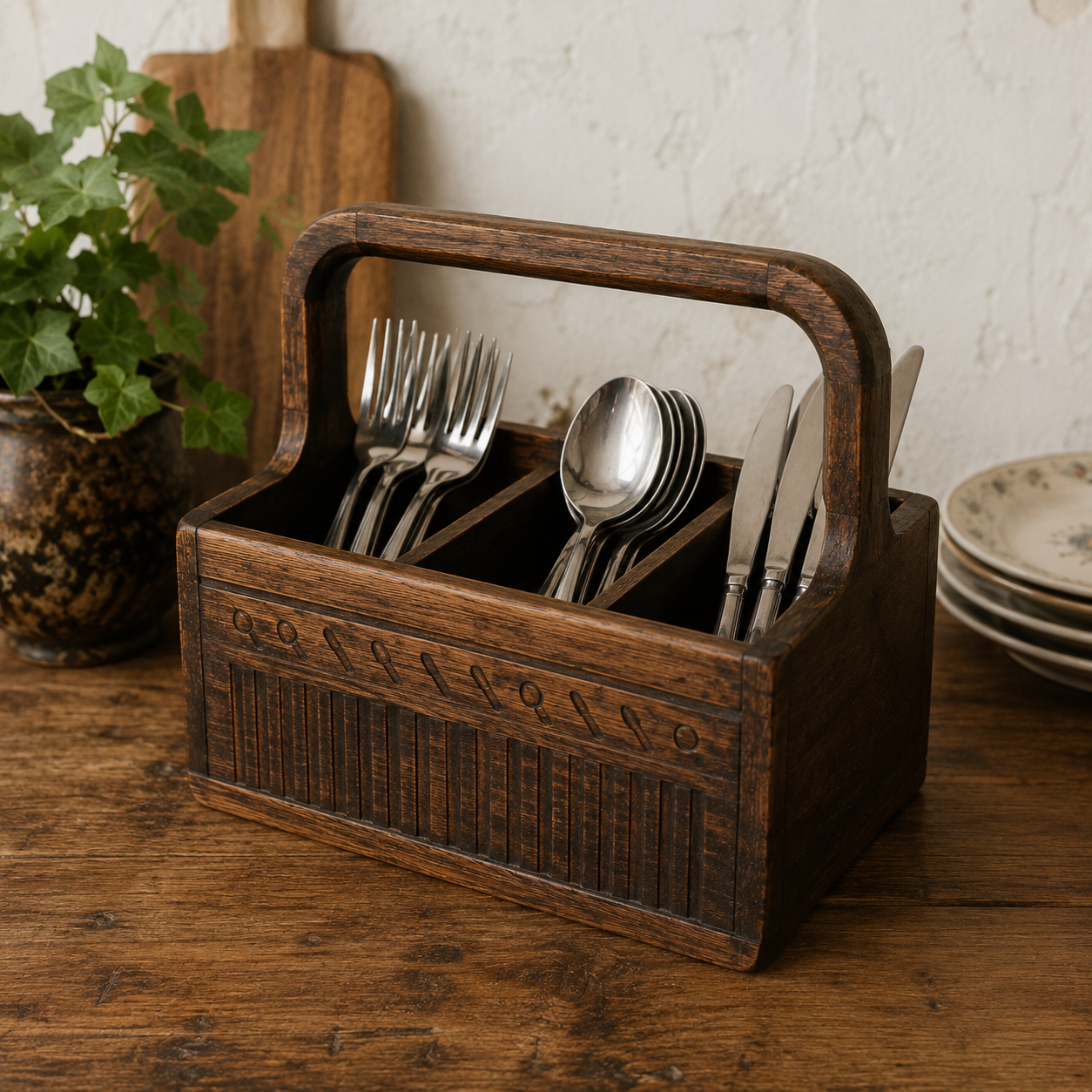 Porte Couvert Vintage