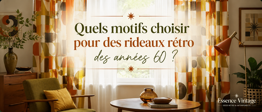 Quels motifs choisir pour des rideaux rétro des années 60 ?
