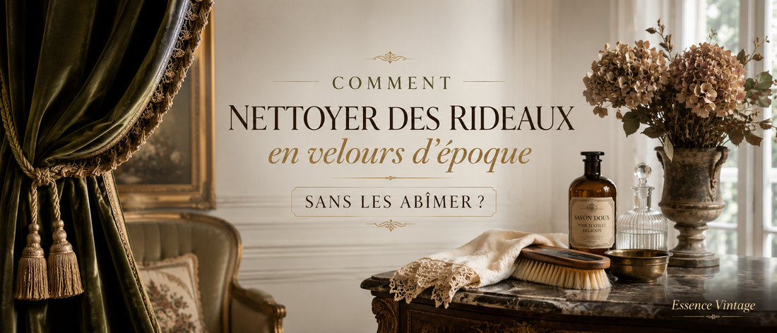 Comment nettoyer des rideaux en velours d'époque sans les abîmer ?