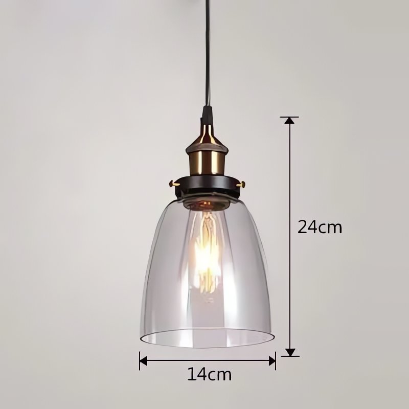 Abat Jour En Verre Pour Lampe Vintage