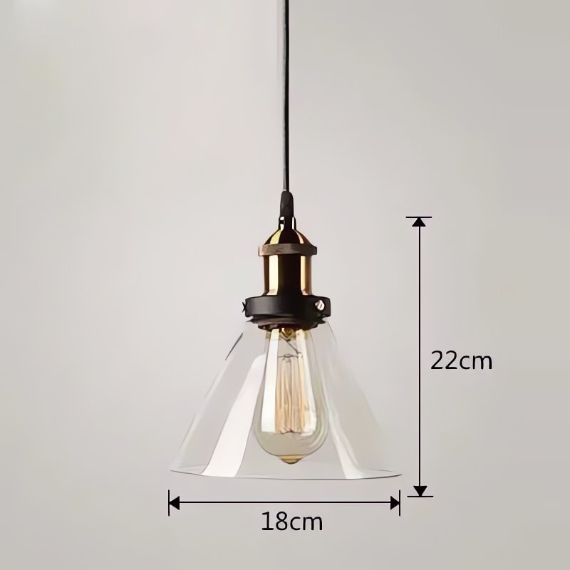 Abat Jour En Verre Pour Lampe Vintage