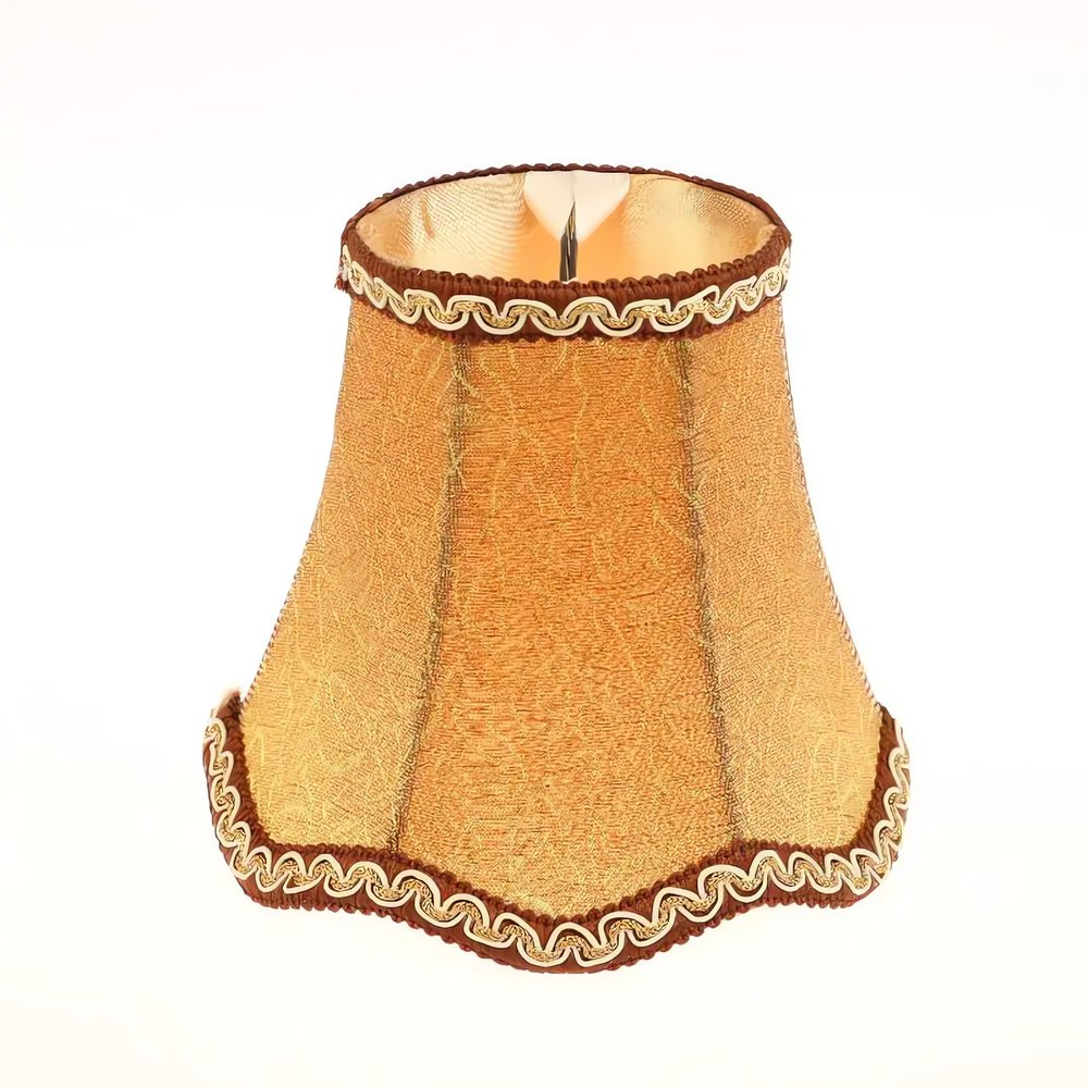 Abat Jour Pour Lampe Vintage Ocre Ornement