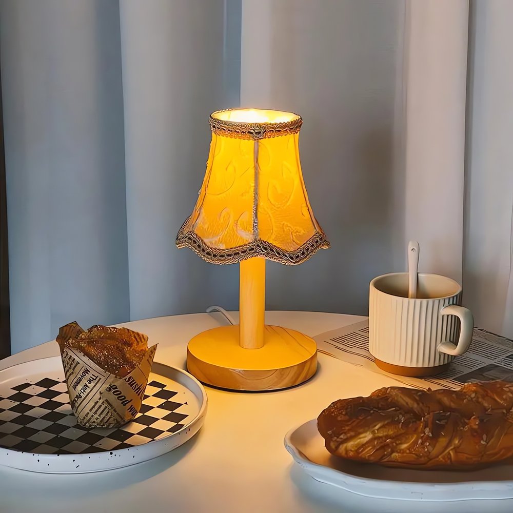 Abat Jour Pour Lampe Vintage Tissu Classique